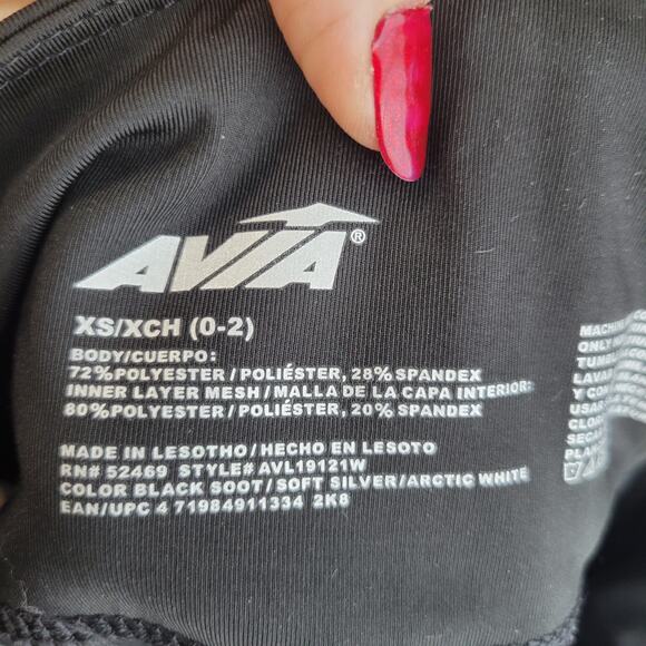 Black White Colorblock Leggings Womens XS Compression Workout Running Gym Yoga - Picture 15 of 15